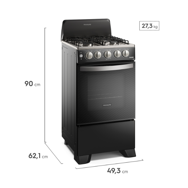 Estufa a Gas 20" 4 Quemadores gris Frigidaire / FKGN20C3MYG - Imagen 2